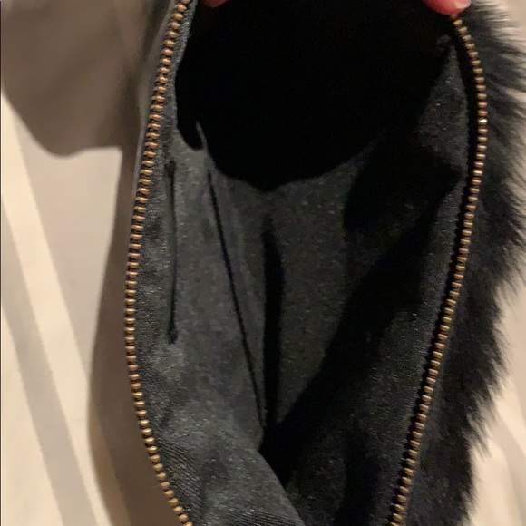 Clutch.  NEW Fur front/ Grainy leather back - Picture 3 of 9